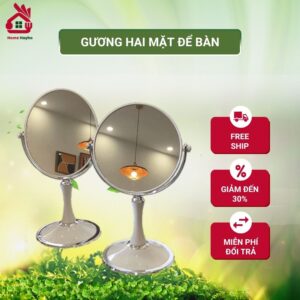 gương hai mặt để bàn