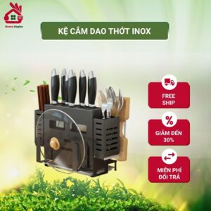 Kệ dao thớt Home Hayho, sơn tĩnh điện không gỉ.