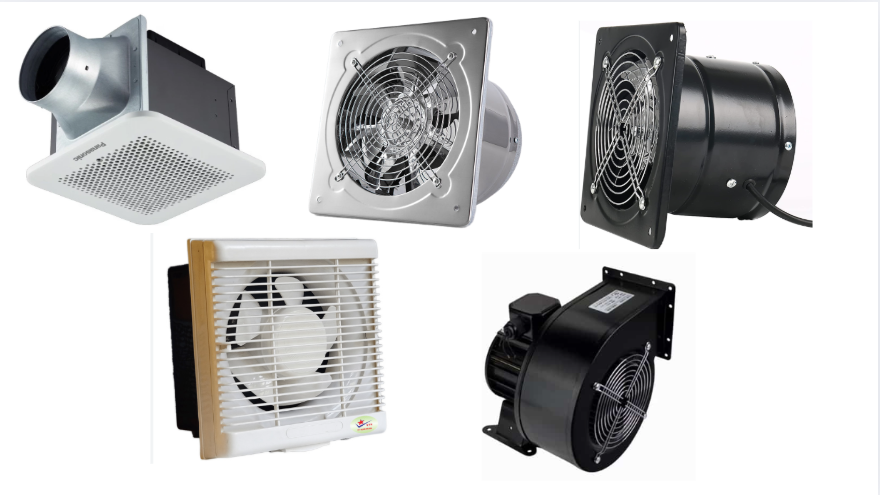 Các loại quạt hút mùi, thông gió đang phổ biến hiện nay