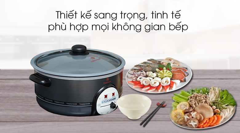Nồi lẩu điện Happycook HCHP-300A 2,8 lít